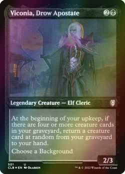 MTG Viconia, Drow Apostate Foil ** Battle for Baldur's Gate ** English (NM) - Image 1
