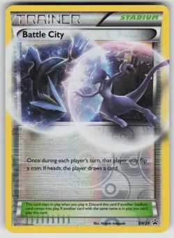 Battle City BW39 Holo Promo Black And White Promo Pokemon Heavily Played - Image 1