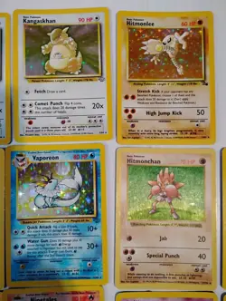 Vintage Pokemon Used Holo Card Lot Mewtwo Jolteon Kangaskhan Gyarados + More - Image 4