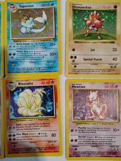 Vintage Pokemon Used Holo Card Lot Mewtwo Jolteon Kangaskhan Gyarados + More - Image 5