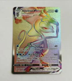 Pokemon Inteleon VMAX 195/192 Rebel Clash Secret Rare Full Art Holo English - Image 1