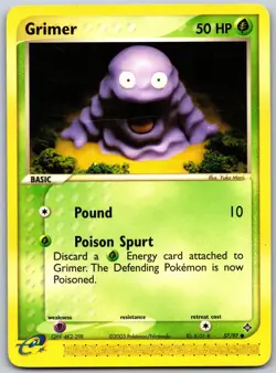 Grimer 57/97 Common Dragon Pokemon Lightly Played - Image 1