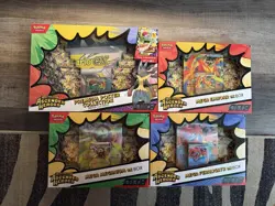 Pokemon Ascended Heroes Premium Poster Box Mega Lucario Emboar Feraligatr Lot 4 - Image 1