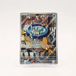 Squirtle - 148/142 Stellar Crown Illustration Rare Pokemon - NM - Image 1