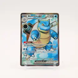 Blastoise ex - 184/165 151 Full Art Pokemon - NM/LP - Image 1