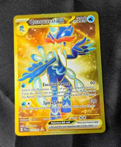 Quaquaval ex 273/193 Full Art Hyper Rare Gold Paldea Evolved Pokemon TCG NM - Image 1
