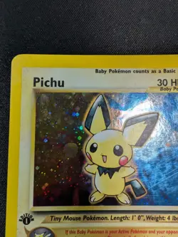 [LP] ✨🌀 SWIRL Pokemon Pichu Neo Genesis 1st Edition Holo Rare 12/111 - Image 4
