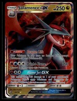 Salamence GX #44/70 Dragon Majesty tcg Pokemon - Image 1