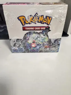 Pokemon TCG Stellar Crown Booster Box Factory Sealed - Image 1