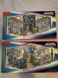 (2) POKEMON TCG SCARLET AND VIOLET PRISMATIC EVOLUTIONS PREMIUM COLLECTION BOX - Image 1