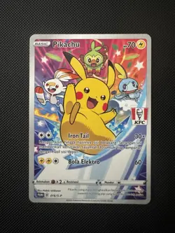 Pikachu KFC Promo 016/S-P Full Art Pokemon TCG Indonesia Exclusive - Image 1