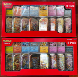 2x Pokemon Prismatic Evolutions 8 Mini-Tins w/ Promo Cards Costco Set - IN-HAND! - Image 1