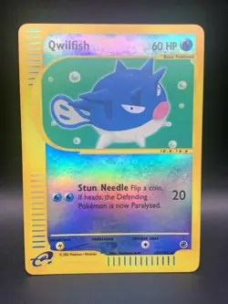 Pokemon TCG Qwilfish 127/165 LP Expedition Reverse Holo eReader - Image 3