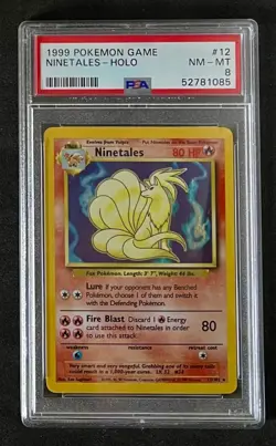 1999 Pokemon Ninetales Holo PSA 8 - Image 1