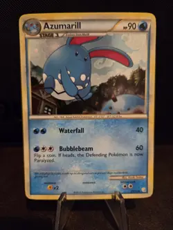 Pokemon TCG Azumarill 2/123 Holo Rare HeartGold & SoulSilver HGSS 🌟🌟🌟 - Image 1