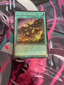 YUGIOH - VOID UNLEASHING - SECRET RARE - BLGG - NM - 1ST ED - Image 1