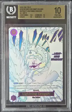 2026 One Piece Adventures On Kami's Island Lightning Dragon Alt BGS 10 PRISTINE - Image 1