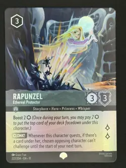 Rapunzel Ethereal Protector 222/204 Epic Holofoil Winterspell NM Disney Lorcana - Image 2