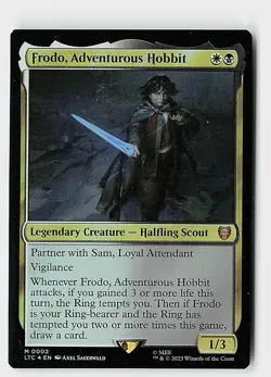Frodo, Adventurous Hobbit Foil M Commander: The Lord of the Rings 2 NM - Image 1