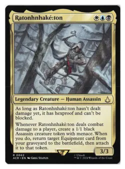 Ratonhnhake:ton #62 (NM) Assassin's Creed ACR Magic MTG - Image 1