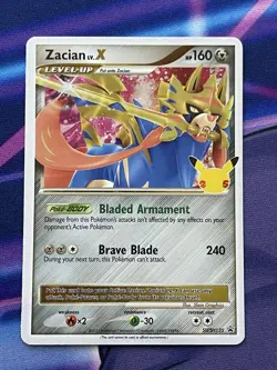 Pokemon - Zacian LV. X SWSH135 Celebrations Promo Holo NM - Image 1