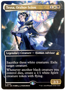 MTG Teysa, Orzhov Scion ANIME BORDERLESS Ravnica Remastered 441 NM - Image 1