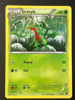 Grovyle 7/116 Black & White Plasma Freeze - Pokemon Card - Near Mint - Image 1