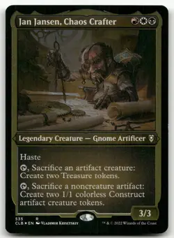 Jan Jansen, Chaos Crafter (Foil Etched) #535 (NM) Baldur's Gate CLB Magic MTG - Image 1
