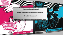 Pokemon Black Bolt & White Flare - Complete Base Sets! - Start your Master Set! - Image 1