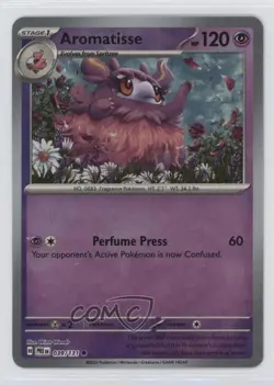 Aromatisse Master Ball Foil Pokemon Prismatic Evolutions PRE #039 - Image 1