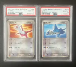 Pokemon PSA 10 SEQUENTIAL SET Latias Latios 006 & 007 McDonald’s Promo Japanese - Image 1