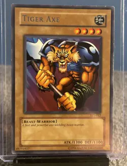 Tiger Axe - TP1-012 - Rare - Unlimited Edition YuGiOh LP grade - Image 1