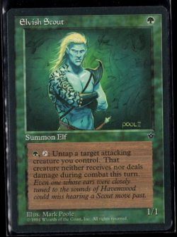 Elvish Scout (Poole) 1994 Vintage Common Fallen Empires Magic The Gathering NM - Image 1