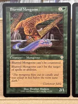 4x Blurred Mongoose Invasion Magic: The Gathering LP Mtg - Image 2