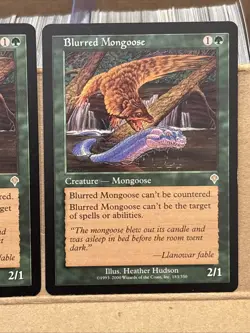 4x Blurred Mongoose Invasion Magic: The Gathering LP Mtg - Image 5