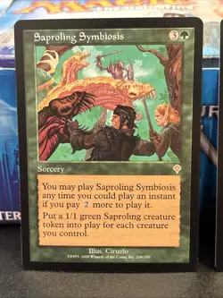 2x Saproling Symbiosis MtG Invasion INV LP - Image 2