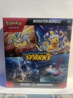 Pokemon TCG Scarlet & Violet Surging Sparks Booster Bundle 6 Pack, Eng. & Sealed - Image 1