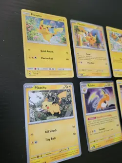 Pikachu Collection Set-6 Pikachu Cards-NM-Pokemon TCG - Image 2