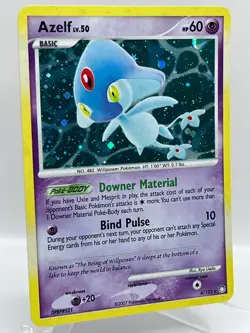 Azelf 4/123 D&P Mysterious Treasures Holo Rare Vintage Pokemon TCG Card - Image 2