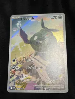 Pokemon TCG - TRUBBISH - 140/086 - FULL ART ILLUSTRATION RARE HOLO White Flare - Image 1