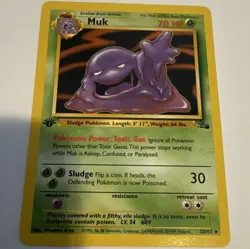 The Pokemon Company Grimer 48/62 Fossil 1st Edition Common Regular English 50HP - Image 1