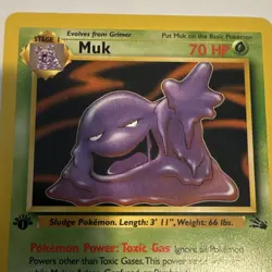 The Pokemon Company Grimer 48/62 Fossil 1st Edition Common Regular English 50HP - Image 2