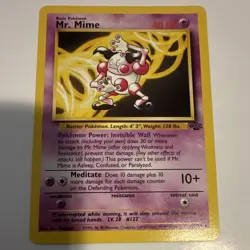 Mr. Mime 6/64 Jungle Rare 40 HP Unlimited English Pokemon TCG - Image 1