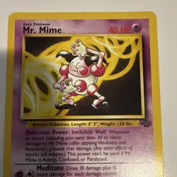 Mr. Mime 6/64 Jungle Rare 40 HP Unlimited English Pokemon TCG - Image 3