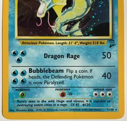 Gyarados 7/130 Holo Rare Base Set 2 Pokemon Pre-owned - Image 4