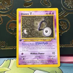 Pokemon 1ST EDITION UNOWN 89/105 - NEO DESTINY SET NON-HOLO LP - Image 1