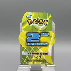 Vigoroth Topps Pokemon Advanced Challenge Embossed Evolution Die Cut 11 of 18 - Image 2