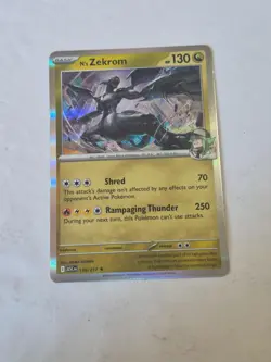 N's Zekrom 155/217 Rare Ascended Heroes Pokemon Holo Near Mint - Image 1