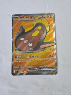 Stunfisk ex 252/217 Ultra Rare Ascended Heroes Pokemon Holo Near Mint - Image 1