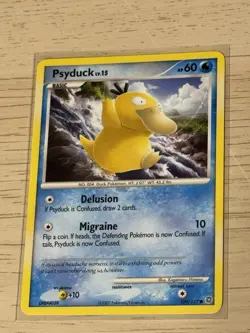 💥 PSYDUCK Non Holo Rare Secret Wonders # 100/132 Pokemon TCG 2007 LOT X3 - Image 2
